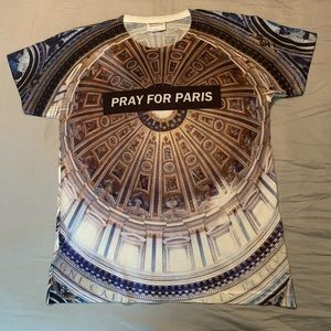 Pray For Paris T Shirt Large Yeezus Supreme Off-white Kanye West Virgil  Abloh